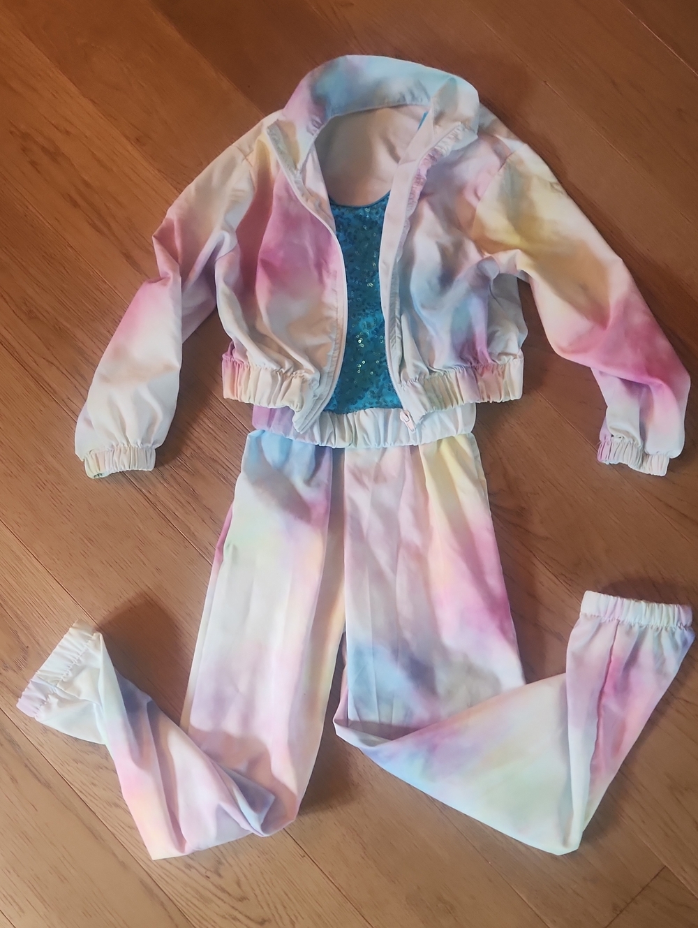 Weissman's Pastel Tie-Dye Hip Hop Performance Costume - Size IC